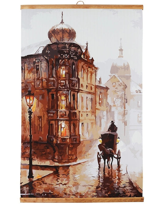 „Kućna vatra“ infracrvena zidna savitljiva grejalica u obliku slika 105 x 60 cm motiv PRAG Zidna grejalica maksimalne snage 500W sa motivom. Slika koja greje