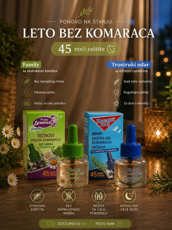 Domovoj Proška dopuna za električni aparat sa tečnošću za komarce